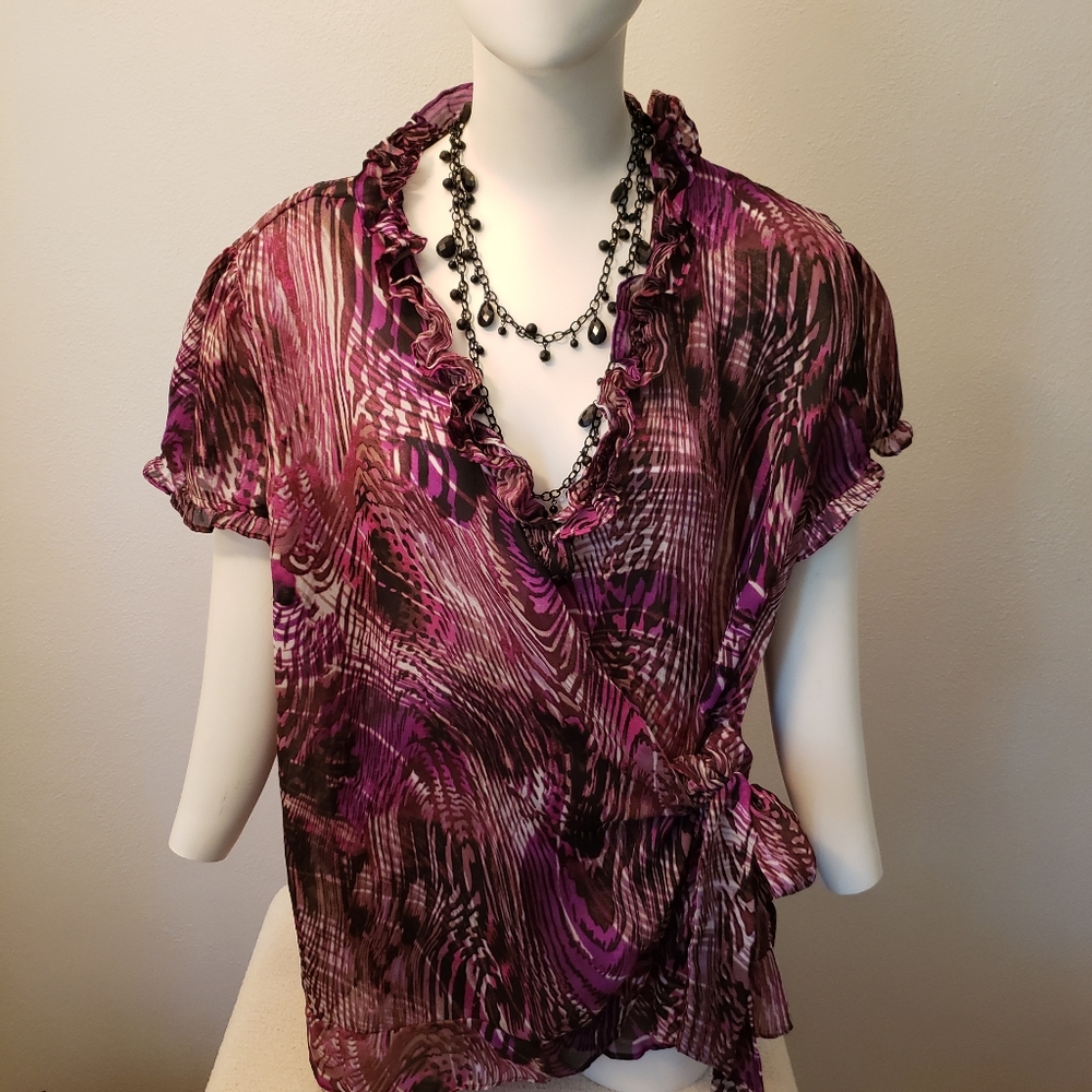 Women wrap blouse